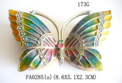 China Butterfly Design Luxury Metal Jewelry Box Newest Promotional Box for Jewelry for sale