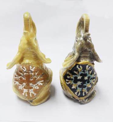 China elephant trinket box alloy jewelry box home decoration jewelry box for sale