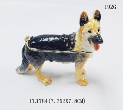 Китай China manufacture animal jewelry boxes cute labrador dog metal alloy trinket jewelry box продается