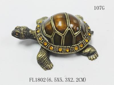 Китай Home Decor Sea Turtle Enameled Trinket Boxes painted turtle trinket box продается