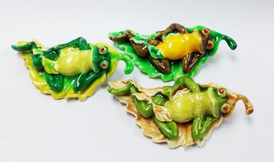 China Frog enamel trinket jewelry box frog shape fancy jewelry gift box for Jewerly for sale