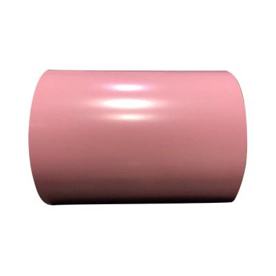 China Pink Color PPGI PPGL Prepainted Steel Coil DC03 0.12-2mm for sale