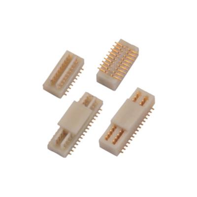 China 0.635mm Male Smt Board To Board Connector Black 10p Customized Pcb Board Connectors for sale