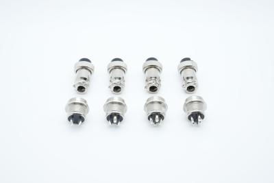 China Gx16 Male To Female Locked Wire Type Tin Plated Aviation Connector Plug 2p To 5p for sale