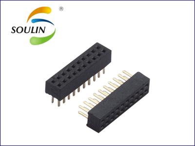 China 1.0mm Female Header Connector Dual Row for sale