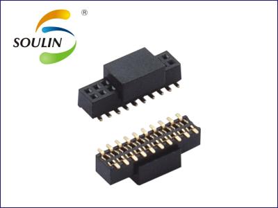 China passo 40 Pin Female Connector Dual Row Pin Header Right Angle de 1.0mm à venda
