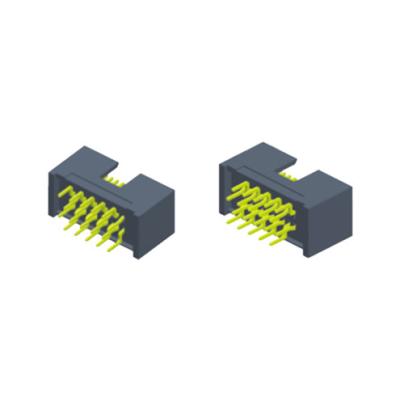China fileira Pin Header do dobro 3.0Amps 2,54 do passo milímetros de tipo reto do conector à venda