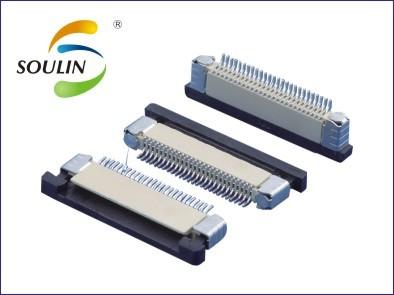 China Tipo horizontal PIN del tubo 50 de Ecru LCP del conector de cable de FFC FPC en venta