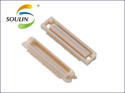 China Weißes LCP PWB-Brett Neigung des Leiterplatten-Verbinder-zur weiblichen Titel-0.5mm zu verkaufen