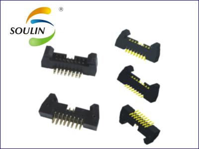 China Waterproof Gold Plated Ejector Header Dual Row Right Angle Straight PC2.5 for sale