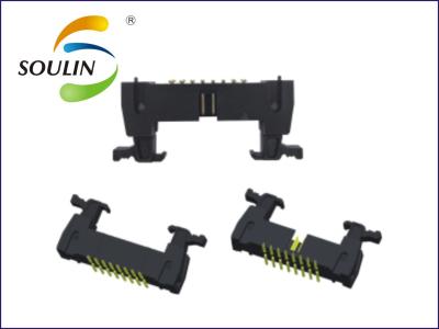 China Dual Row H12.95 SMT 2.54 Mm Pin Header Waterproof Right Angle for sale