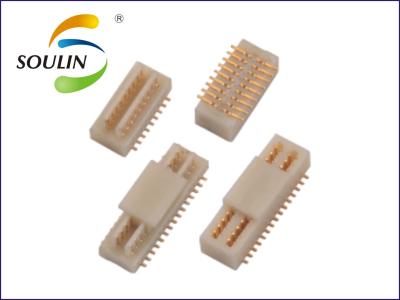China AC200V SMT Socket Board To Board Pin Header 0.635mm Pitch Dual Row for sale