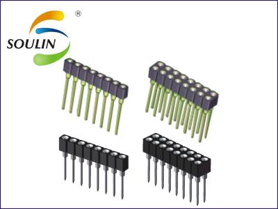Chine Rangée simple L17.8 droit autour de lancement de Pin Header Connector 2.54mm à vendre