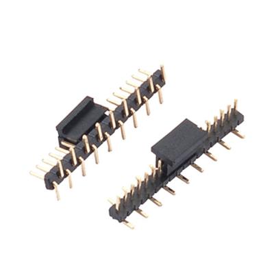 China Black PCB 40 Pin Right Angle Header 2.0mm Pitch Single Row for sale