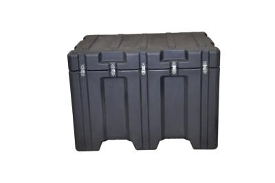 China 465Litre Black Forkliftable Military Equipment Shipping Case for sale