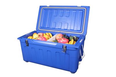 China 60 Liter Premium Blue Plastic Cooler Box for Fishing | Camping｜Hunting for sale