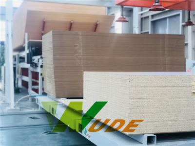 China Furniture Short Cycle Lamination Line PLC Control For MDF And Particle Board for sale