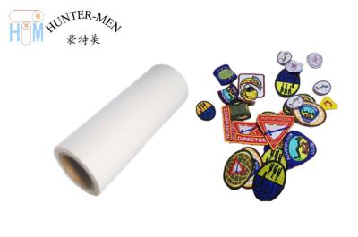 China SGS PES Hot Melt Adhesive Film Embroidery Patch Backing Glue Thermal Polyester Film for sale