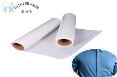 China Soft 0.3mm Polyurethane Hot Melt Film For Fabric 100M/ Roll for sale