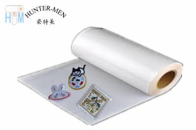 中国 熱い溶解の刺繍のための付着力の接着剤のフィルムは熱い支持のゴムを修繕する 販売のため