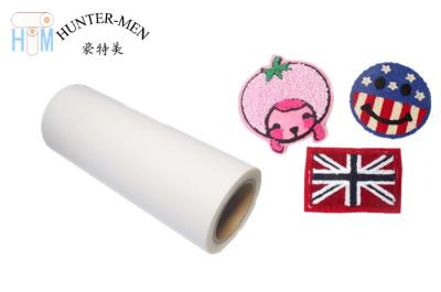 中国 透明なシートのシュニールの刺繍パッチのための熱い溶解のフィルムの裏付け 販売のため