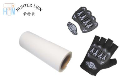 China PES Hot Melt Paper Thermal Adhesive Film Stick TPU / PVC Material Patches On Fabric for sale