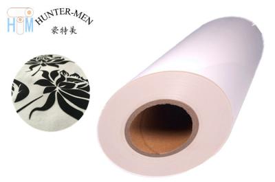 China Good Washability PES Hot Melt Glue Film Easy Cutting  for Heat-transfer Flocking Fabrics for sale