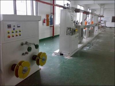 China Hitzebeständiges 60HZ FEP, PFA-Verdrängungs-Maschinen-Kabel-Verdrängungs-Linie zu verkaufen