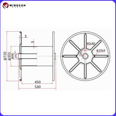Китай Кольцевая колонка из гофрированной стали для намотки проволоки и кабеля продается