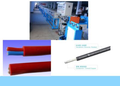 China línea de fabricación de la protuberancia de cable del silicón de la máquina del alambre de 15kw 90kg/H en venta