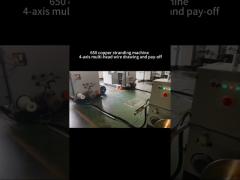 máquina que trenza de cobre 650 de + trefilado y rentabilidad de la multi-cabeza 4 ejes