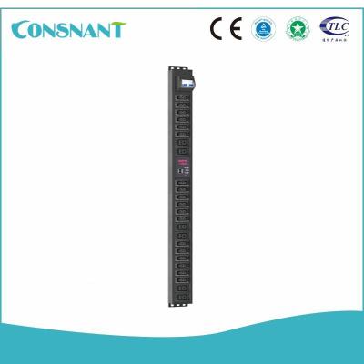 China Corrente máxima 32A do PDU da cremalheira comutada, PDU controlado da cremalheira do servidor da entrada dupla de rede à venda
