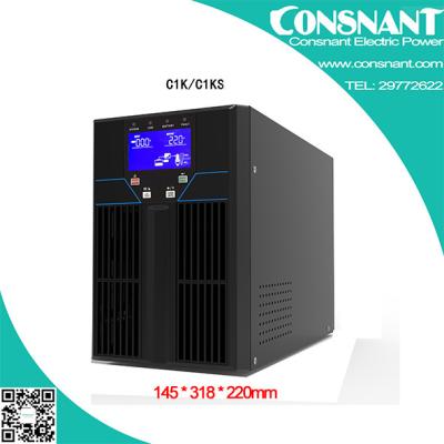 China Black Online High Frequency UPS 1kva Pure Sine Wave for Medical Power Supply for sale