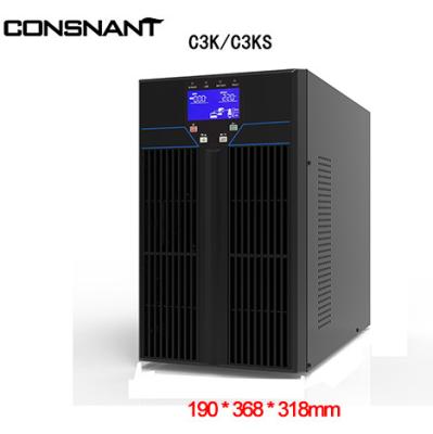 China Monofásico 220V UPS en línea de alta frecuencia 3KVA para el poder de las redes de la PC en venta