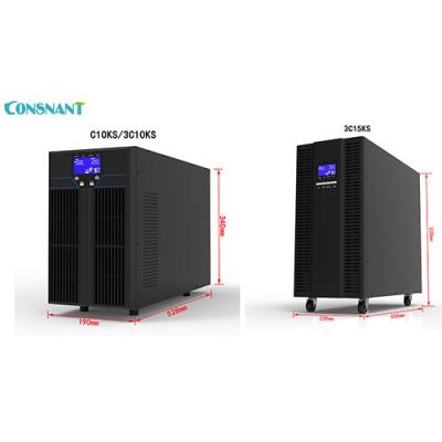 China 10-15KVA Online UPS System DSP Control 3 Phase High Frequency 9KW for sale