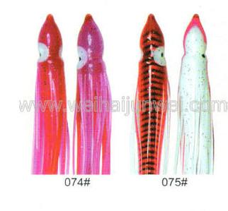 China Soft squid skirt fishing lure color: 68#~80# size:3