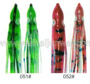 China Soft squid skirt fishing lure color: 45#~55# size:3