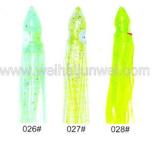 China Soft squid skirt fishing lure color: 16#~32# size:3