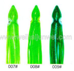 China Soft squid skirt fishing lure color: 01#~15# size:3