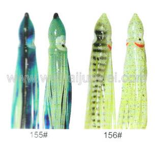 China Best sale Soft squid skirt fishing lure color: 155#~330# size:3