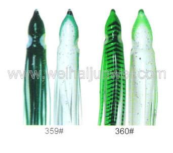 China Soft squid skirt fishing lure color: 332#~409# size:3