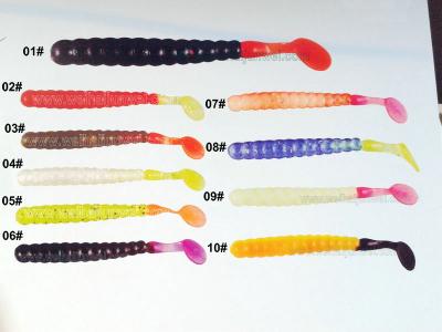 China New design best sale 2.8g /7.5cm artifical soft fishing lure for sale