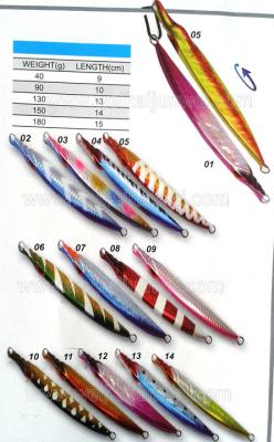 China New design OEM 40g~180g lead metal jig fishing lure for sale