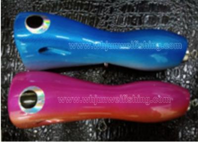 China 13cm/105g/18cm/150g/23cm/200g best sale wooden popper fishing hard lure popper bait/saltwater/trolling lure for sale