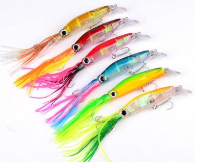 China ABS octopus squid jig fishing lure crank bait hook shrimp tackle with 1/0# hook for sale