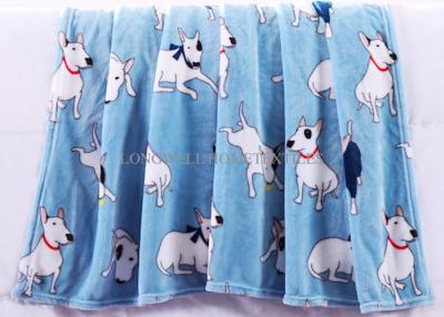 China Colorful Soft Rotary Printed Flannel Print Blanket Korean Style Cute Cartoon Pattern for sale