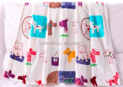 China Polyester Flannel Print Blanket Cartoon Design For Kids Anti - Pilling Non Irritating for sale