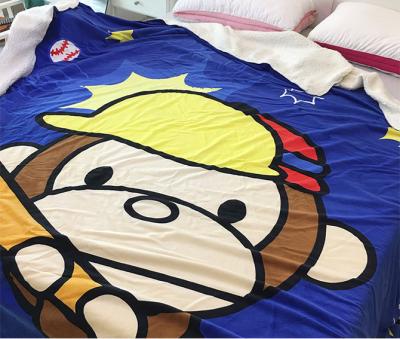 China Cartoon Flat Screen Printed Blanket For Children 100% Polyester Eco - Friendly for sale