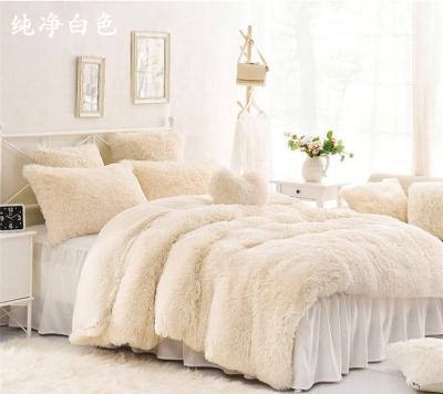 China Double Layer Warm Fake Fur Blanket , Luxury Sherpa Throw Blanket For Bed / Sofa for sale
