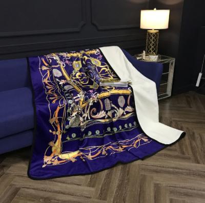 Китай Одеяло хода одеяла/перемещения плюша фланели подгоняло печатание цифров фото продается